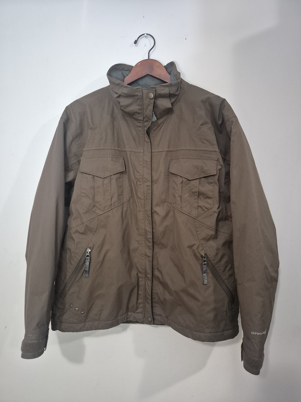 Vintage Y2K Columbia Vertex Omni-Tech Field Jacket Women's L/ Sherpa Fleece